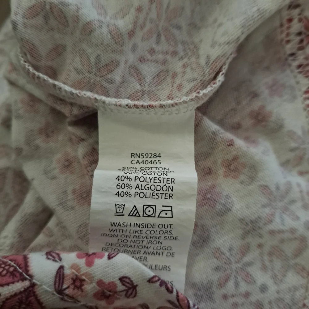 The Children's Place Short-sleeve Pink Floral Casual Dress Girl Size Medium 7/8